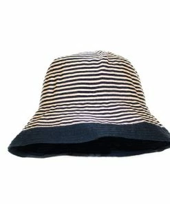 Grevi Foldable Stripe Bucket Hat Hats