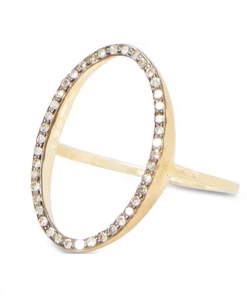 5 Octobre Glen Diamond Oval Ring Jewelry