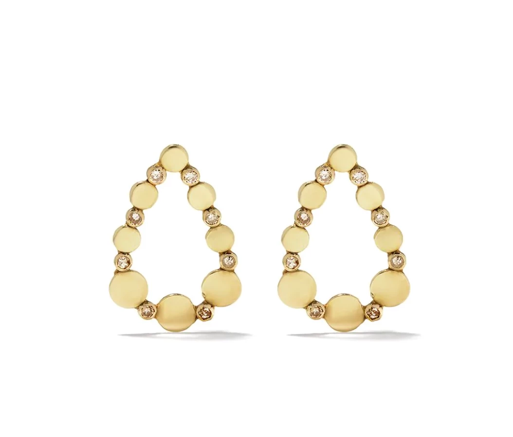 5 Octobre Jewelry Wyll Diamond Teardrop Stud