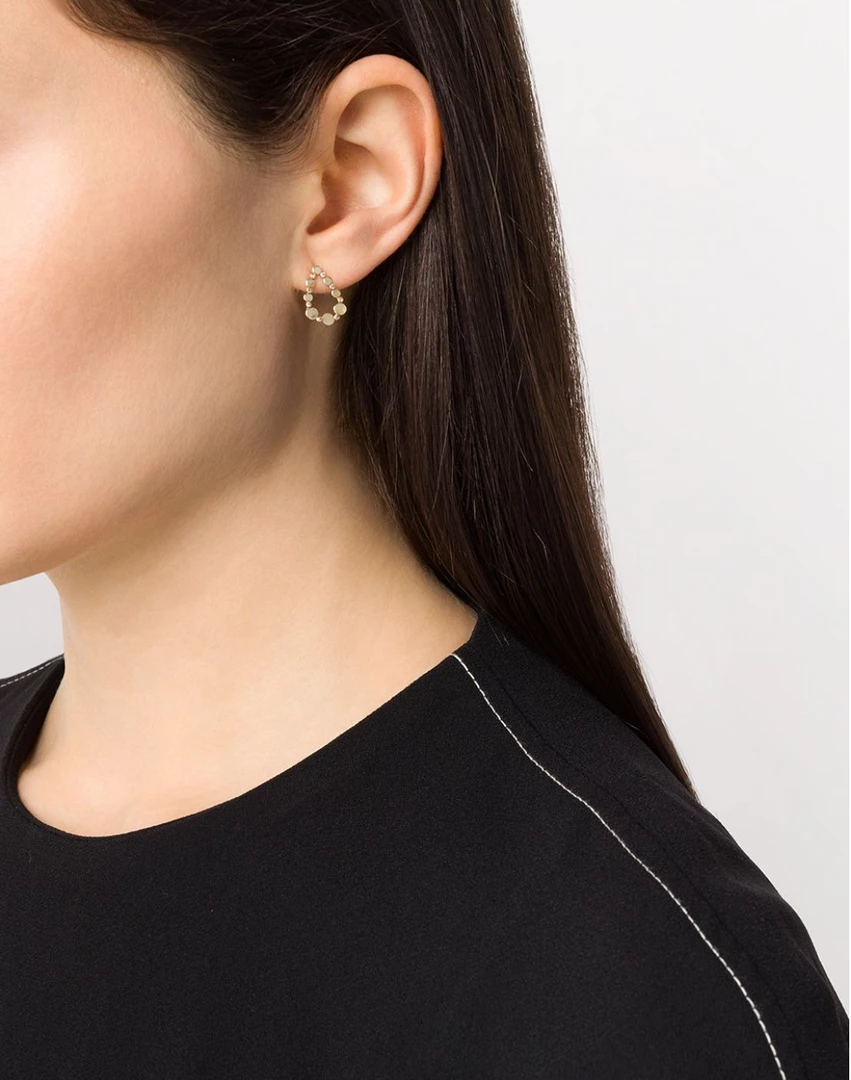 5 Octobre Jewelry Wyll Diamond Teardrop Stud