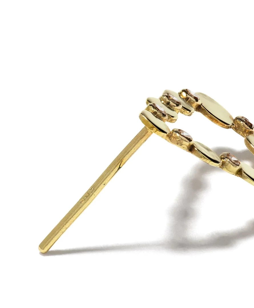 5 Octobre Jewelry Wyll Diamond Teardrop Stud