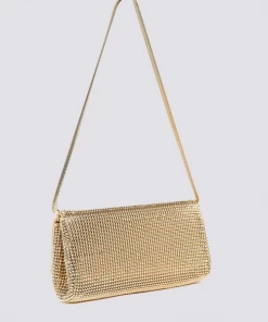Whiting And Davis Evening Bags Pyramid Mesh Clutch