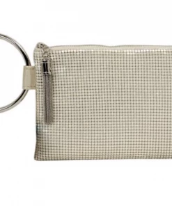 Whiting And Davis Chain Tassel Ring Clutch Evening Bags