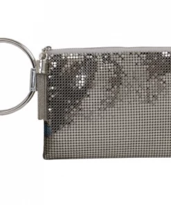 Whiting And Davis Chain Tassel Ring Clutch Evening Bags