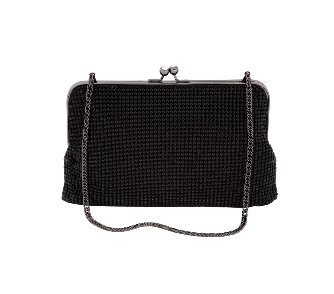 Whiting And Davis Dimple Frame Clutch Evening Bags
