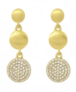 Dean Davidson Jewelry Triple Drop Pave Post Earrings