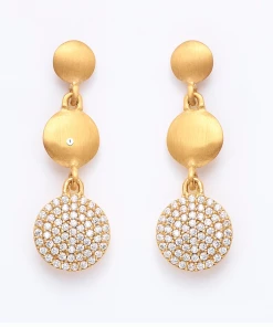 Dean Davidson Jewelry Triple Drop Pave Post Earrings