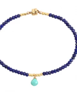 SALE AVF Lapis Charm Bracelet