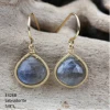 Made In NYC Jewelry Simple Teardrop Earring Labradorite