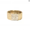 Tat2 Designs Gold Artis Pave Square Band Ring Jewelry