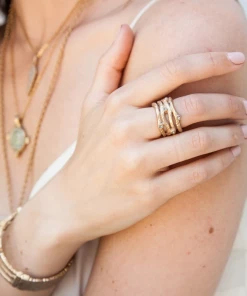 Tat2 Designs Jewelry Gold Essling Black Diamond Ring