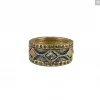 Tat2 Designs Jewelry Gold Surat Coin And Black Diamond Ring