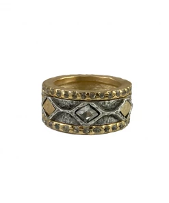 Tat2 Designs Jewelry Gold Surat Coin And Black Diamond Ring