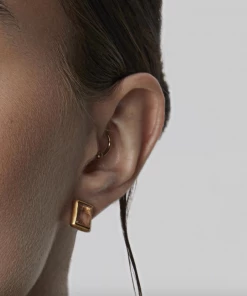 Dean Davidson Baguette Gemstone Studs Rainbow Moonstone