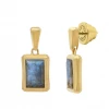 Dean Davidson Baguette Gemstone Drops Labradorite