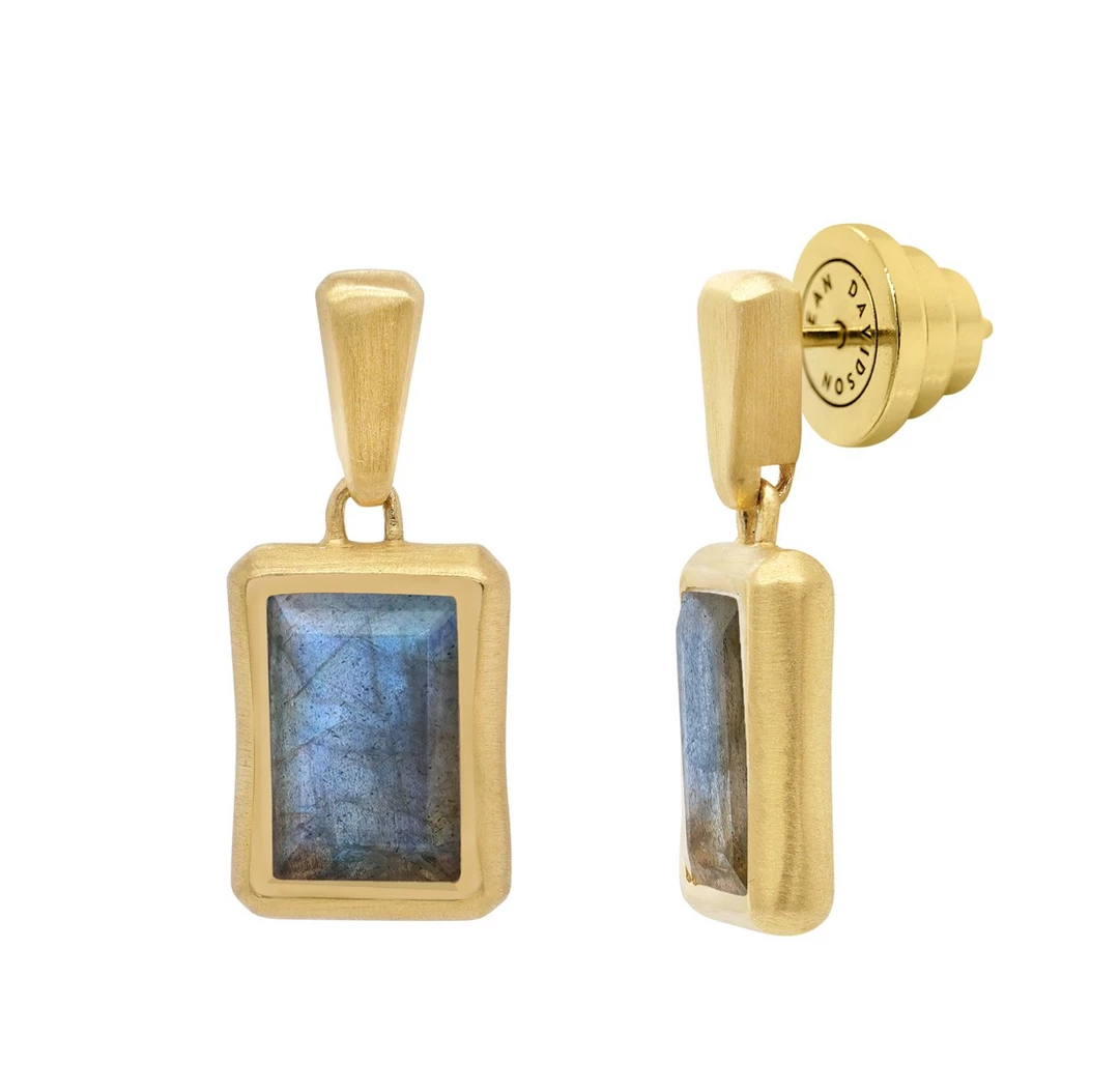 Dean Davidson Baguette Gemstone Drops Labradorite