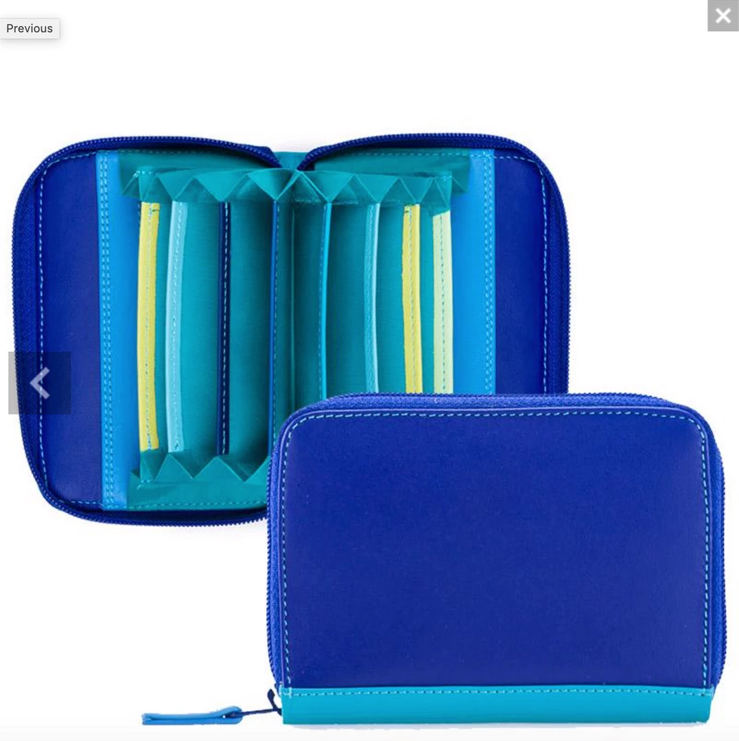 Mywalit RFID-protected Zip Around Fan Credit Card Wallet