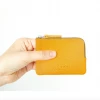 Carre Royal Yellow Minimalist Zip Purse Wallets