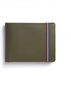Carre Royal Wallets Olive Minimalist Wallet With Coin Pocket