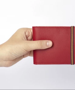 Carre Royal Wallets Red Minimalist Wallet With Coin Pocket