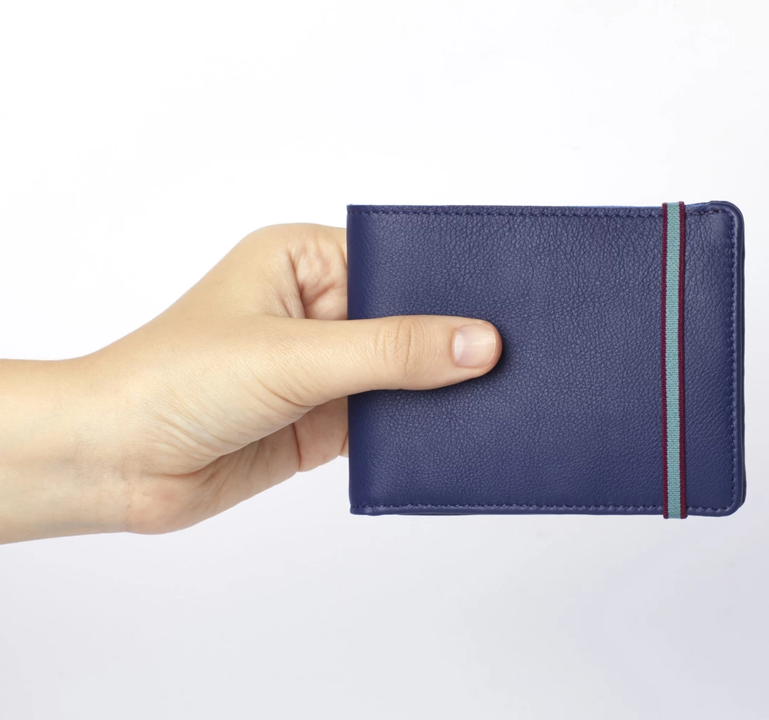 Carre Royal Navy Minimalist Wallet With Coin Pocket Wallets