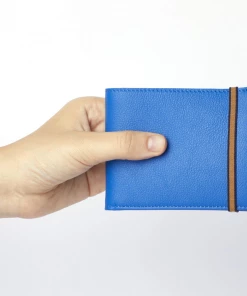 Carre Royal Wallets Bright Blue Minimalist Wallet With Coin Pocket