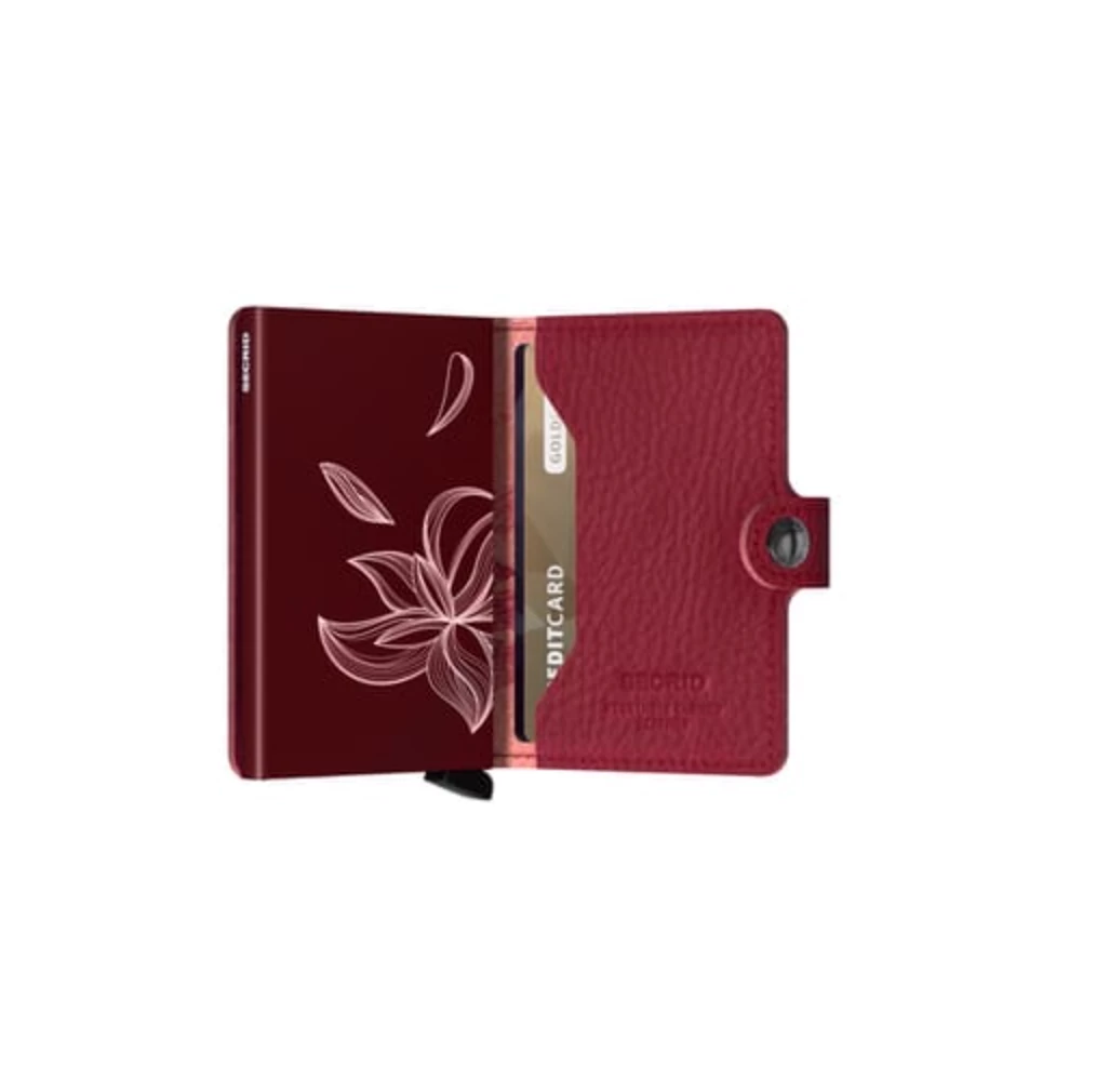 Wallets Secrid Mini Wallet In Stitch Magnolia