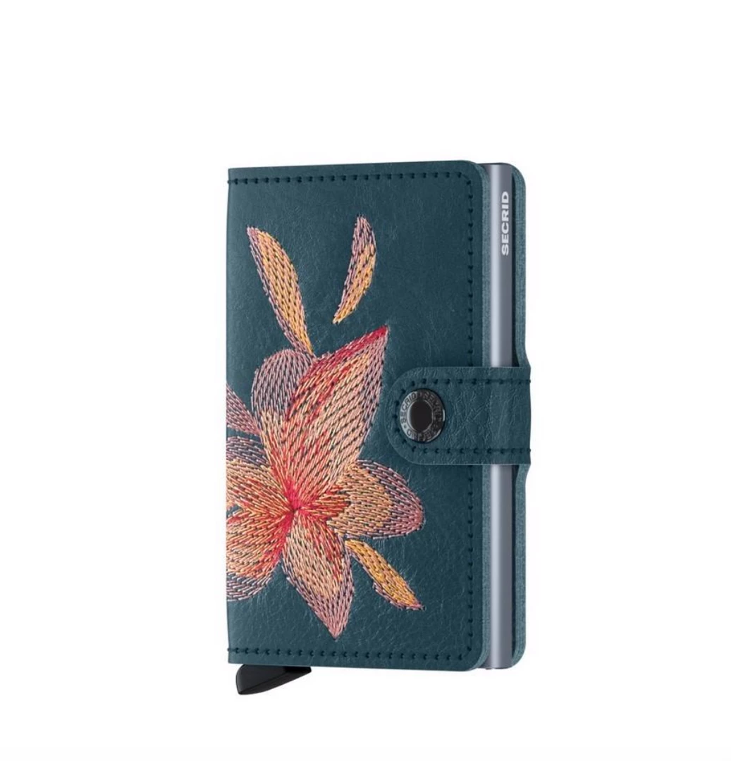 Wallets Secrid Mini Wallet In Stitch Magnolia