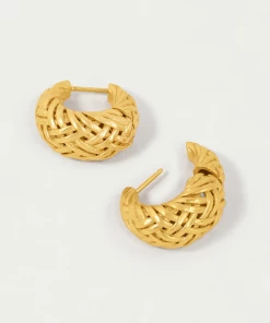 Dean Davidson Braided Huggie Hoops