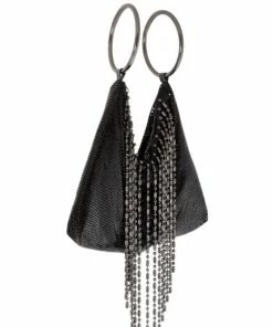 Whiting And Davis Ball Fringe Bracelet Clutch Evening Bags