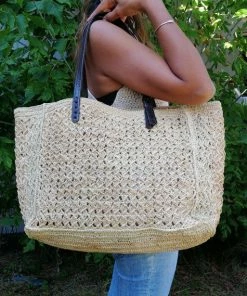 Raba Madagascar DIA Large Raffia Tote