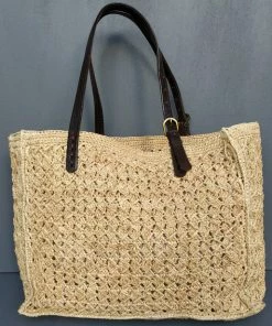 Raba Madagascar DIA Large Raffia Tote