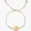 Chan Luu Jewelry Cord Bracelet With Framed Stone