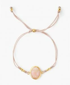 Chan Luu Jewelry Cord Bracelet With Framed Stone