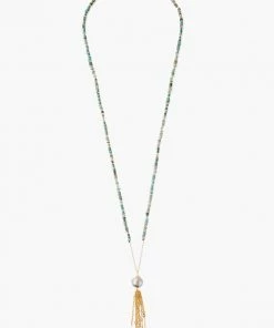 Chan Luu Long Tassel Y Necklace