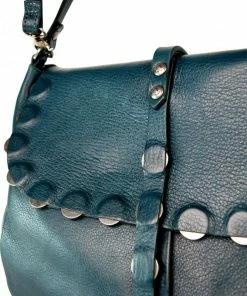 Bags Rehard Coin Stud Flapover Hobo Deep Teal