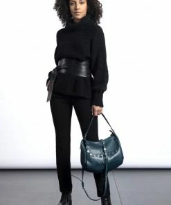 Bags Rehard Coin Stud Flapover Hobo Deep Teal