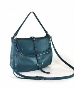 Bags Rehard Coin Stud Flapover Hobo Deep Teal