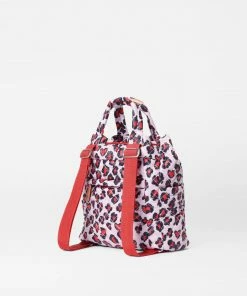 MZ WALLACE Small Metro Convertible Backpack Heart Leopard Bags