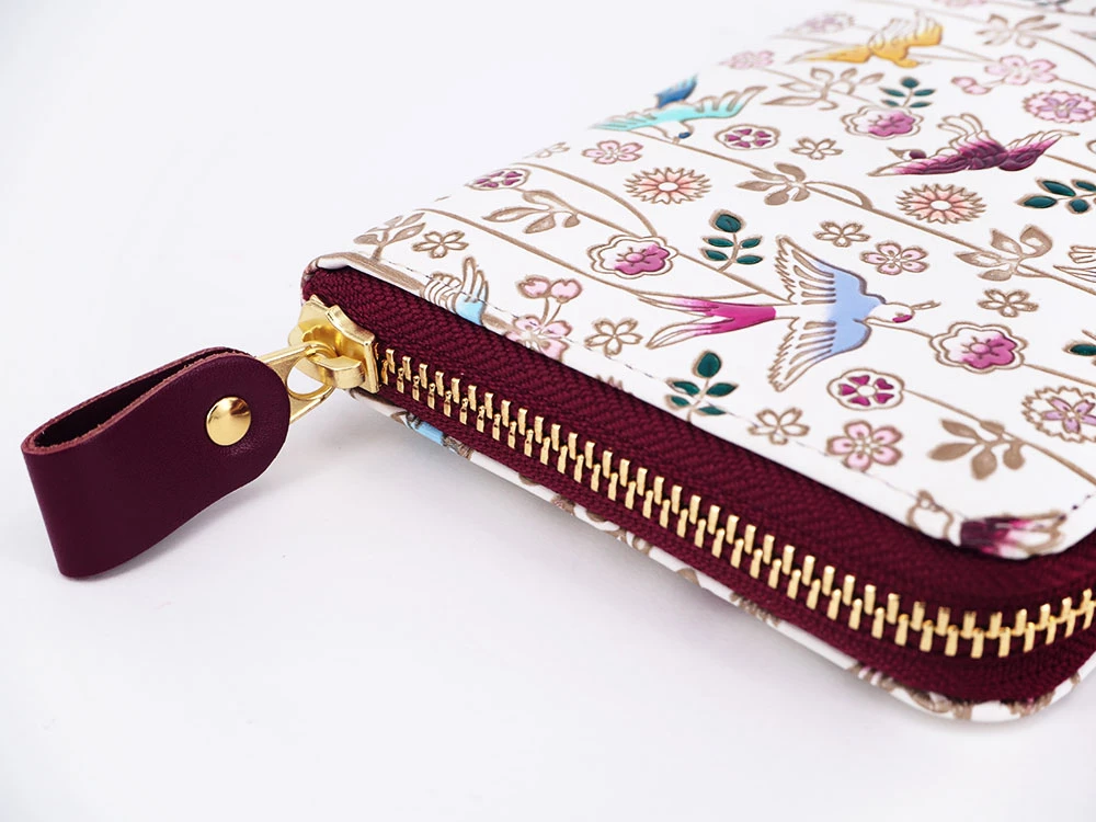 Made In Japan Wallets Birds In Paradise Long Zip Around Wallet