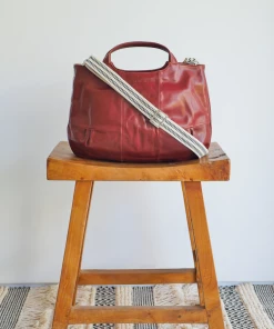 Brontibay Paris Bags Bridget Sassy Leather Handle Crossbody Woody