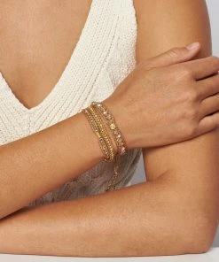 Chan Luu Crystal Shadow Single Wrap Bracelet Jewelry