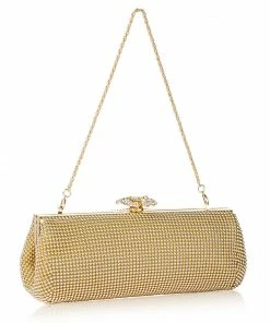 Whiting And Davis Crystal Flower Clutch