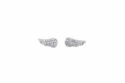 Big Bag Jewelry Angel Wing Diamond Earrings