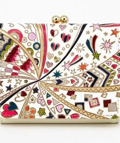 Made In Japan Wallets Glossy Hearts Small Trifold Frame Wallet