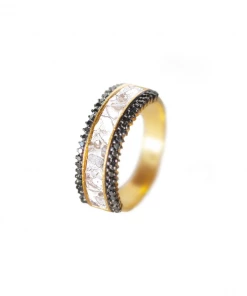 Shana Gulati Jewelry Lina Hoops Pave Black Diamond