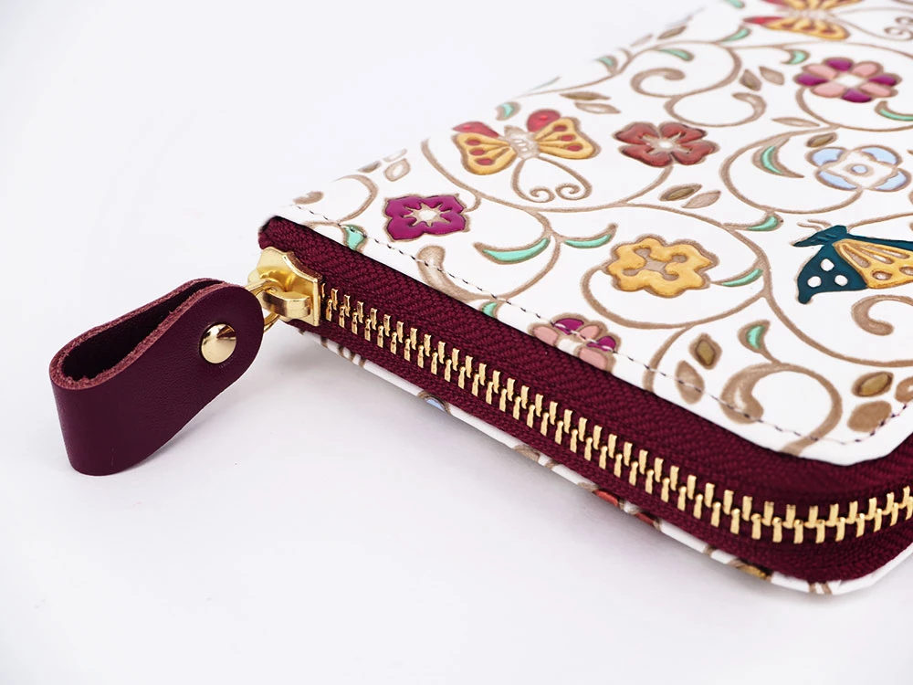 Made In Japan Wallets Butterfly Flight Long Zip Around Wallet