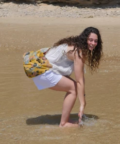 Brontibay Paris Bags Allegra Large Crossbody Palms