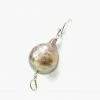 Chan Luu Baroque Champagne Pearl And Diamond Teardrop Earrings Jewelry