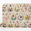 Made In Japan Wallets Red Cat And Flowers Zippered Bifold Wallet